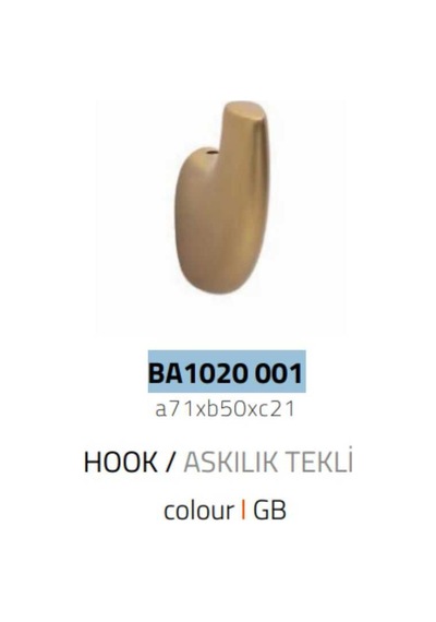 System Dorado Tekli Askılık Gold Branch Renk Ba1020 001 Gb Çok Renkli