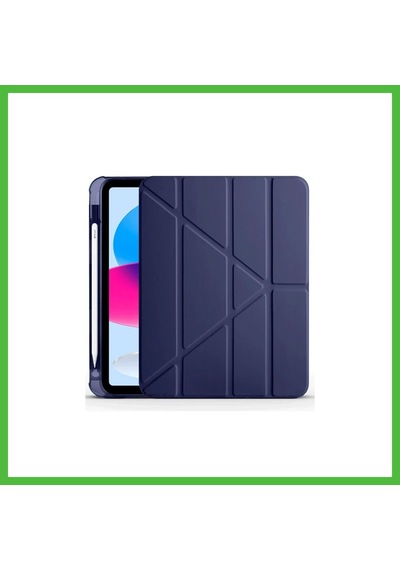 Vaveni Apple iPad Uyumlu 2025 10.9 10.nesil A16 Kılıf Kalemlikli Mars Tablet Kılıfı - Lacivert Arz