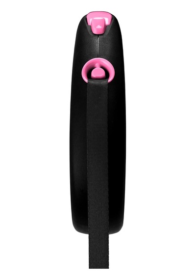 Flexi Black Design M Beden Pembe 5mt Şerit Tasma Genel