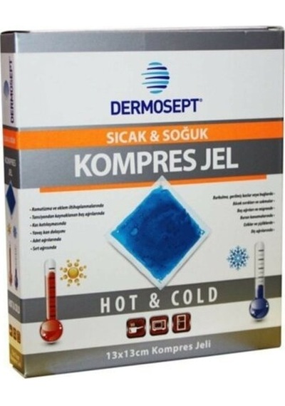 3 Adet Dermosept Sıcak-Soğuk Kompres Termojel 13X13 Cm