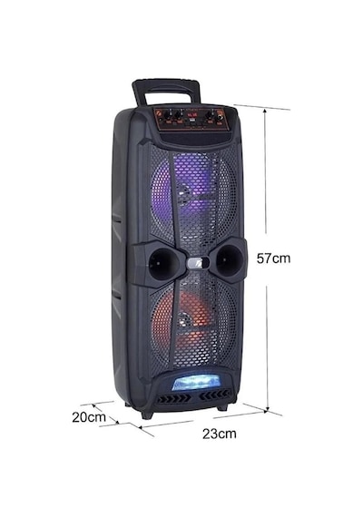 Led Işıklı Bluetooth Hoparlör Mikrofonlu Şarjlı Taşınabilir Speaker