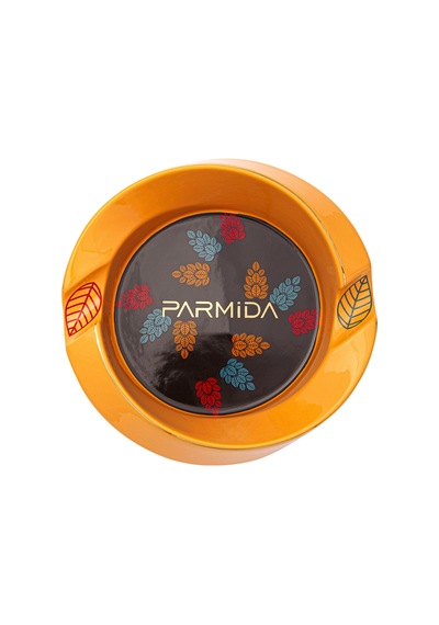 Parmida Puro Yaprağı Desenli Sarı İkili Porselen Puro Küllüğü - Tr7360