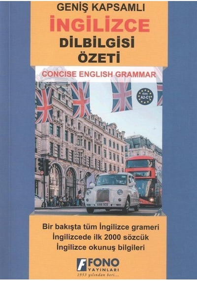 Geniş Kapsamlı İngilizce Dilbilgisi Özeti- Fono Yayınları