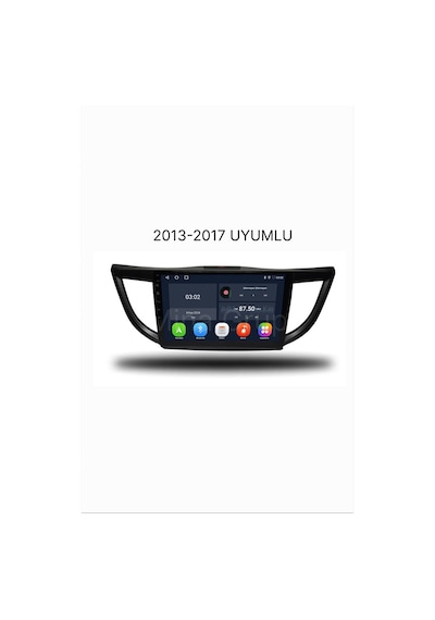 Snp Serisi Honda Crv 2013 İle 2017 Arası Uyumlu 10" Android Multimedya Sistemi 4-64 Gb Hafıza Carplay Android Auto Ve Geri Görüş Kamerası 10"