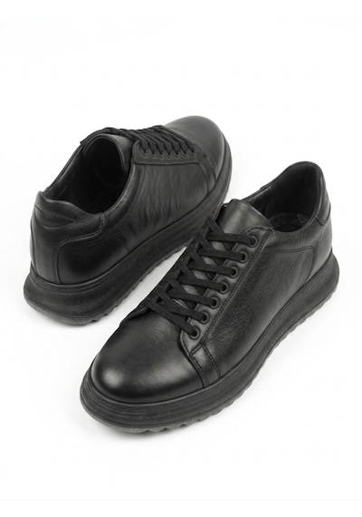 Growish Gd0107 Hakiki Deri 4 Mevsim Poli Taban Uzun Süre Ayakta Kalmaya Uygun Siyah Spor Klasik Sneaker Ayakkabı Buz - Siyah Growish Gd0107 Hakiki Deri 4 Mevsim Poli Taban Uzun Süre Ayakta Kalmaya Uygun Siyah Spor Klasik Sneaker Ayakkabı Buz - Siyah