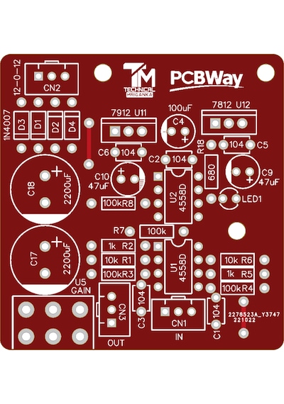 Amfi Devreleri İçin Preamp Güçlendirme Devresi - 4558d