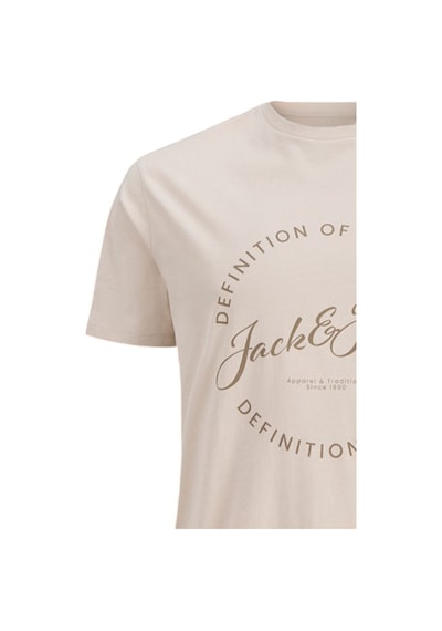 Jack & Jones Erkek T Shirt 12288377 Bej Bej
