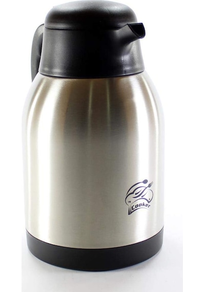 Cooker 2 Litre İnox Çift Katlı Çelik Termos Sku: Smg8690010186867 Açık
