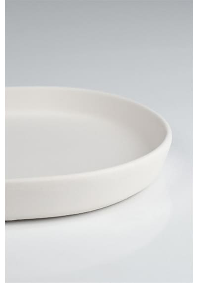 Dik Kenarlı Oval Tabak | Seramik Bisküvi (Ham Ürün)