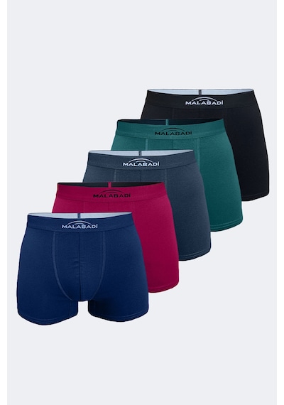 Malabadi 5 Li Paket Pamuklu Erkek Boxer 5m075 Karma