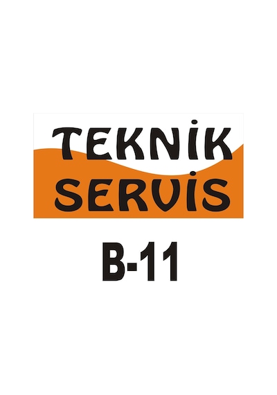 Pvc Dekota Uyarı - Ikaz Levhası Teknik Servis Yazılı (261314072)