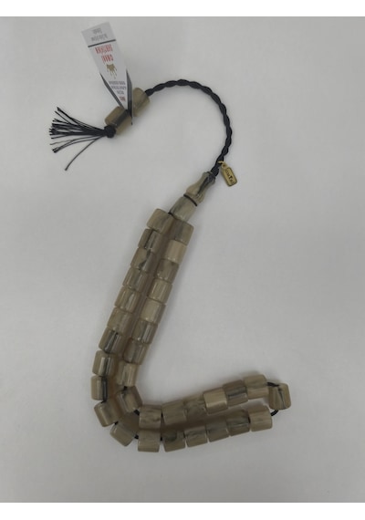 Omari İmzalı Sertifikalı Alman Faturan Sıkma Kehribar Tesbih 10,7x11,5 Mm Teker Kesim 16470471