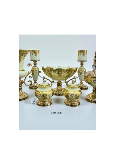 7 Parça Gold Salon Konsol Takımı Aym1092