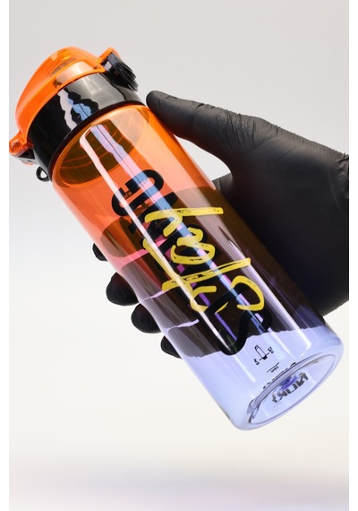 Su Matarası Tritan Geniş Ağız Su Şişesi Strong Spor Matarası Suluğu Bpasız 550 Ml Turuncu 0100