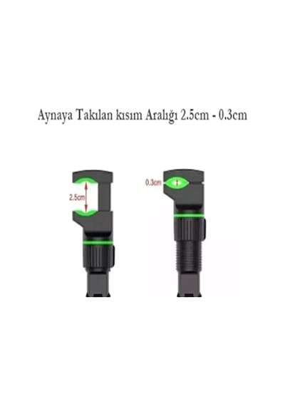 Evrensel Çok Fonksiyonlu 360 Derece Dönebilen Cep Telefonu Tutacağı Araba Dikiz Aynası Tutacağı
