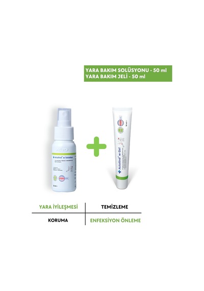 Actolind Yara Bakım Jeli 50 ML + Yara Bakım Solüsyonu 50 ML