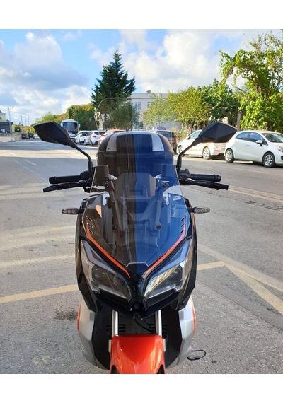 Motocam Qj Atr 125 Ön Cam 2023-2026 Model 75cm Şeffaf Renkli 4mm Uzun