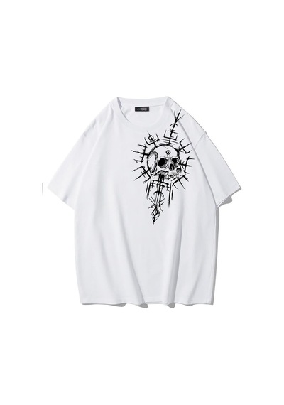 Brz Collectıon Brz Collection Unisex Oversize Kadim Ruh T-shirt Beyaz