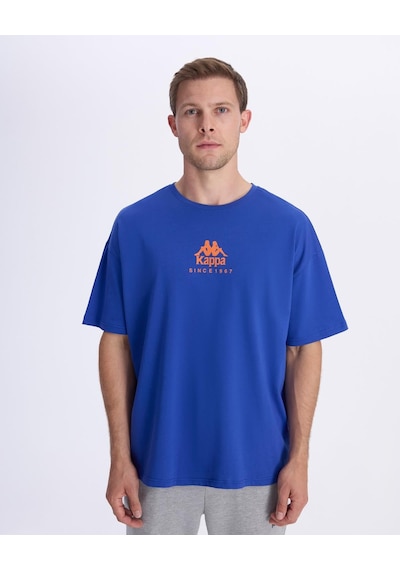 Kappa Chibaf Tee Erkek Mavi Oversize Tişört