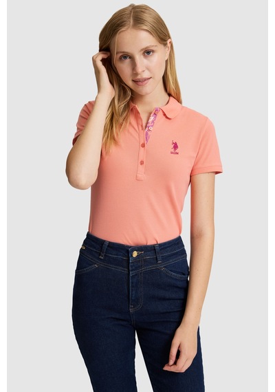 U.S. Polo Assn. U.s. Polo Assn. Kadın Mercan Tişört Basic 50321798-vr204 Coral U.S. Polo Assn. U.s. Polo Assn. Kadın Mercan Tişört Basic 50321798-vr204 Coral