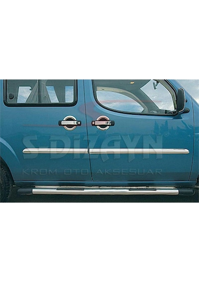 S-Dizayn Fiat Doblo Krom Yan Kapı Çıtası 4 Prç 2000-2006