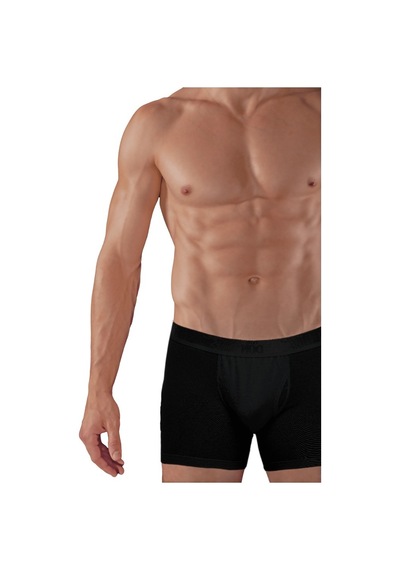 The Don Organic Blended Long Leg Brief Erkek Boxer Siyah