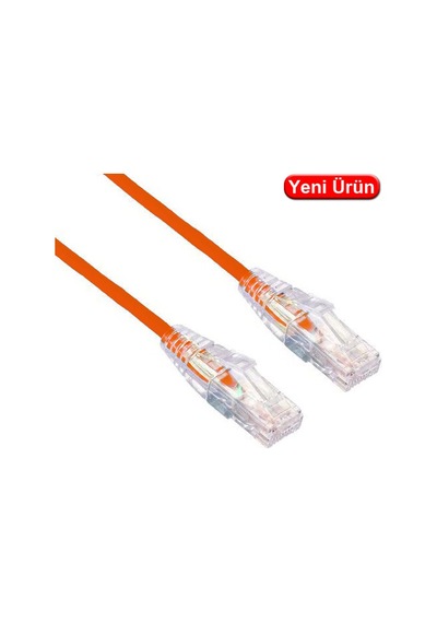 Lınkomm E35050 0.15 Mt. Cat6a 28awg 10gb 500mhz Utp Turuncu Patch Kablo