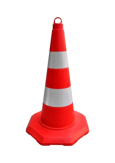 Tpe Trafik Konisi 52 Cm Çift Reflektifli Trafik Dubası-3506