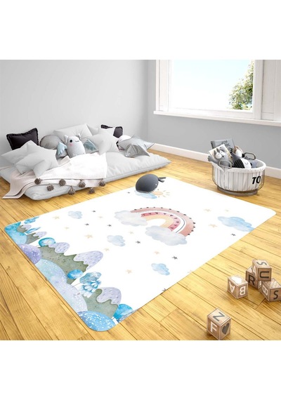 Momys Care Masalsı Gökkuşağı Çocuk Odası Halı 100x160 Cm