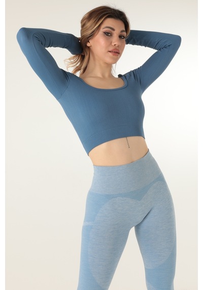 Doremi Seamless Straplez Uzun Kollu Fitilli Büstiyer 001