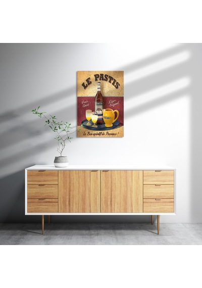 Cakasepetim Le Pastis Menü Afişi Görseli Ahşap Mdf Tablo