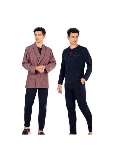 Pierre Cardin Erkek 3'lü Rob Takımı 5610 Bordo 001