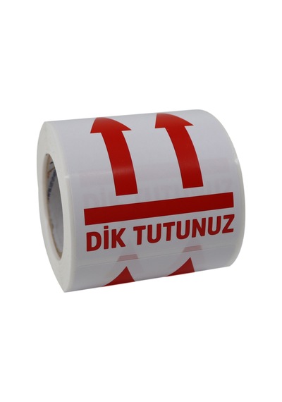 Dik Tutunuz Etiketi 70mm X 80mm Ruloda 250 Adet Kuşe Rulo Etiket