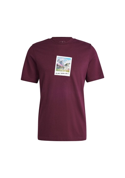 Adidas M All Day I Tee Erkek Günlük Tişört Is9045 Kırmızı Is9045