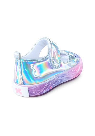 Unicorn Dream Hologram Kız Çocuk Babet Sneakers Gri