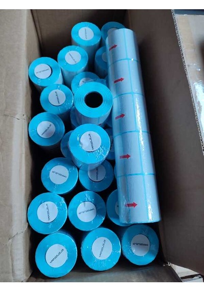 Barkod Etiket Sticker 60x30 Mm Lamine Termal Etiket 1 Rulo 500 Tam Adet 1