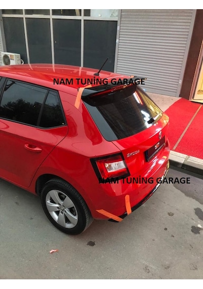 Yeni Skoda Fabia Spoyler Spoiler Boyalı 2018-2021 Arası