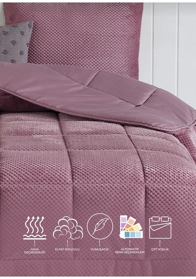 Elart Çift Kişilik Uyku Seti Gül Kurusu