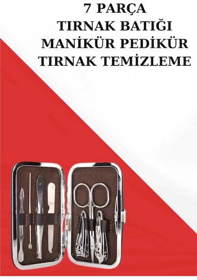 Northcity Tırnak Temizliği Ve Bakım Seti: 7 Parça Çelik Tırnak Batığı Ve Güzellik Araçları