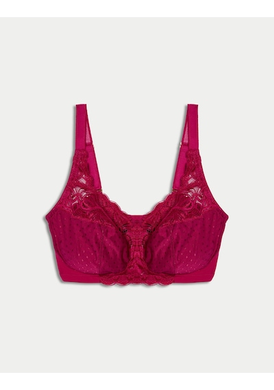 Marks & Spencer Amelia Balensiz Destekli Büyük Beden Sütyen T33008044 Bordo