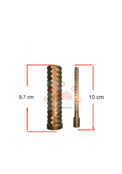 Grohe 10 Cm Pirinç Ankastre Stop Valf Uzatma Seti Bronz