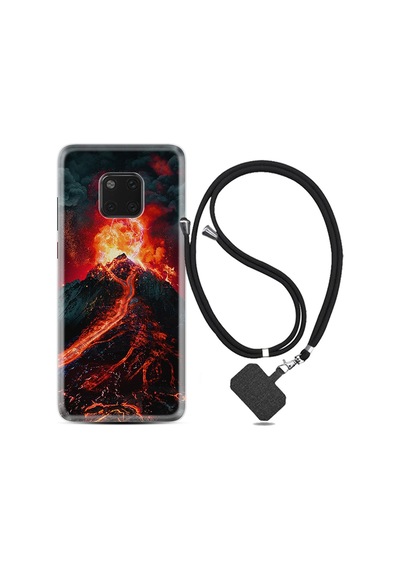 Huawei Mate 20 Pro Kılıf Boyun Askılı Yanardağ 16Mate20Pro