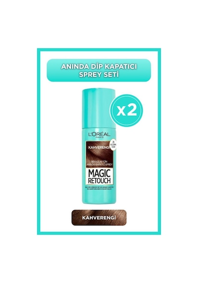 2'li Magic Retouch Beyaz Dipleri Kapatıcı Sprey - Kahverengi pkt2limagickapatspreyset-10591
