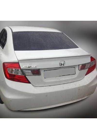 Honda Civic Uyumlu 2012-2016 Astarlı İnce Anatomik Spoiler