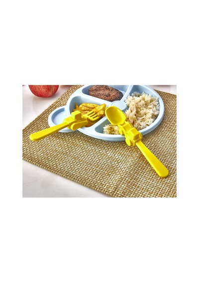 Kahvaltı Ve Mama Tabağı Sert Plastik Kaliteli Ürün Ayıcıklı