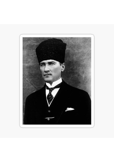 Atatürk Sticker 18 Cm Atamız Araba Yapıştırması