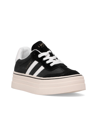 Lufian 121230025n Angela Kadın Hakiki Deri Klasik Sneaker Siyah Siyah