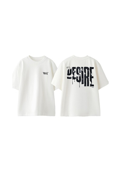 Thewert Nereye Gelelim Tasarım Sırt Baskılı Pamuk Beyaz Oversize T-shirt