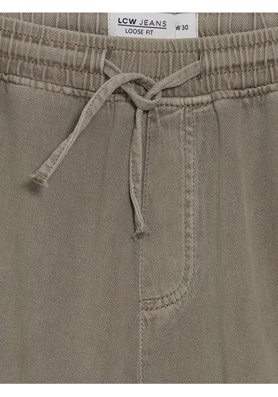 Lcw Jeans Haki Relax Fit Erkek Jean Şort
