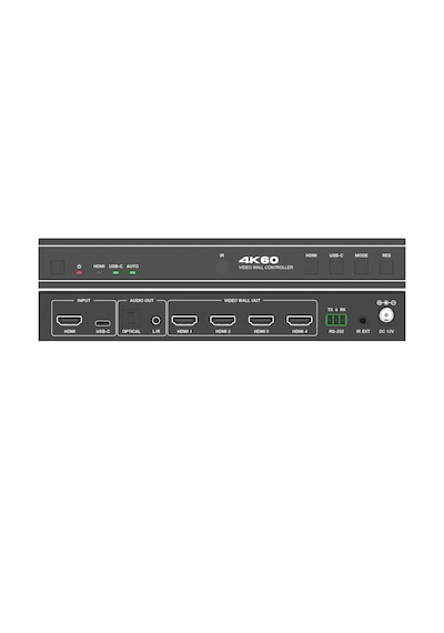 Dark 1x4 Hdmı Video Wall Controller 4k 60hz, Hdmı 2.0b, Rs232, Dolby, Dts DK HD MWCX4